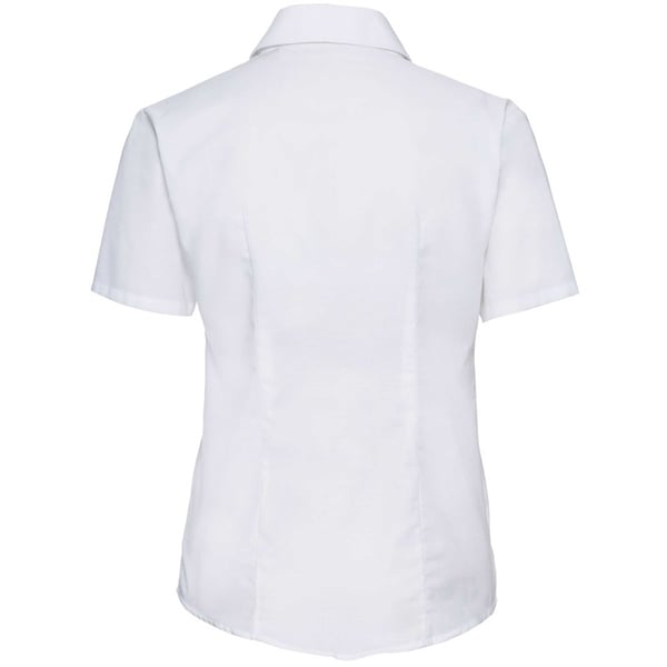 Russell Collection Ladies/Womens Short Sleeve Easy Care Oxford Shirt