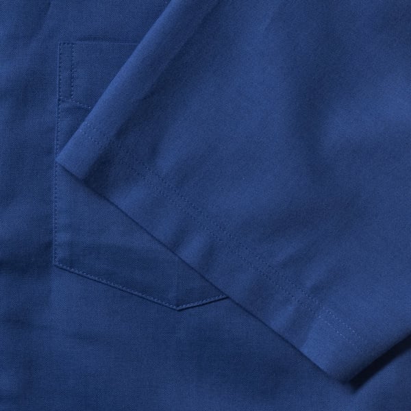 Russell Collection Mens Short Sleeve Easy Care Oxford Shirt