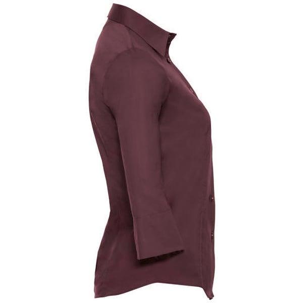 Russell Collection Ladies/Womens 3/4 Sleeve Easy Care Fitted Shirt
