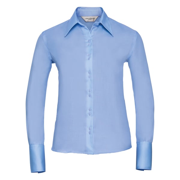 Russell Collection Ladies/Womens Long Sleeve Ultimate Non-Iron Shirt