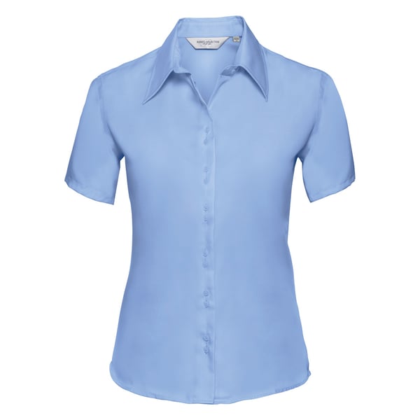 Russell Collection Ladies/Womens Short Sleeve Ultimate Non-Iron Shirt
