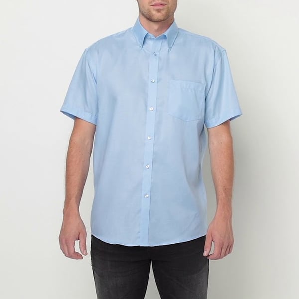 Russell Collection Mens Short Sleeve Ultimate Non-Iron Shirt