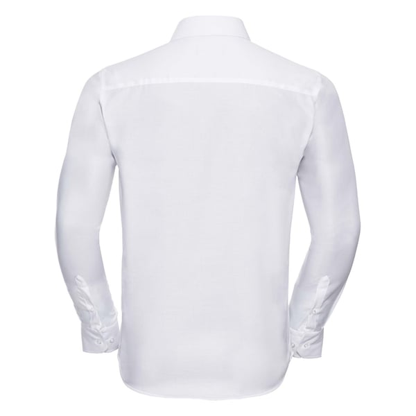Russell Collection Mens Long Sleeve Tailored Ultimate Non-Iron Shirt
