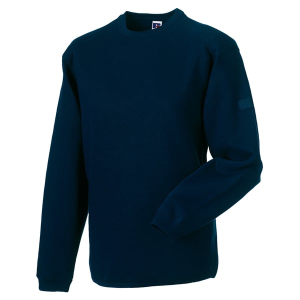 Russell Workwear Mens Crew Neck Set In Sweatshirt Top