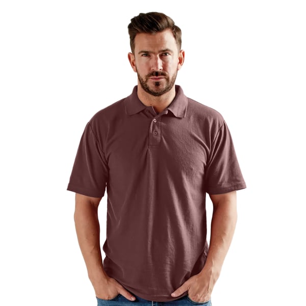 UCC 50/50 Mens Plain Pique Short Sleeve Polo Shirt