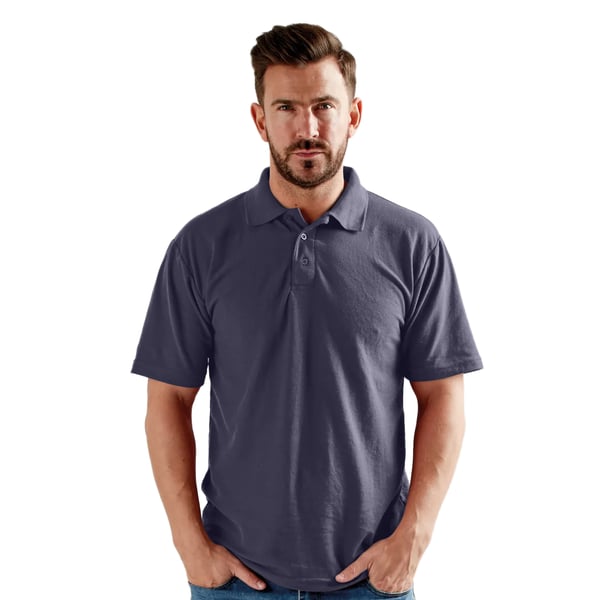 UCC 50/50 Mens Plain Pique Short Sleeve Polo Shirt