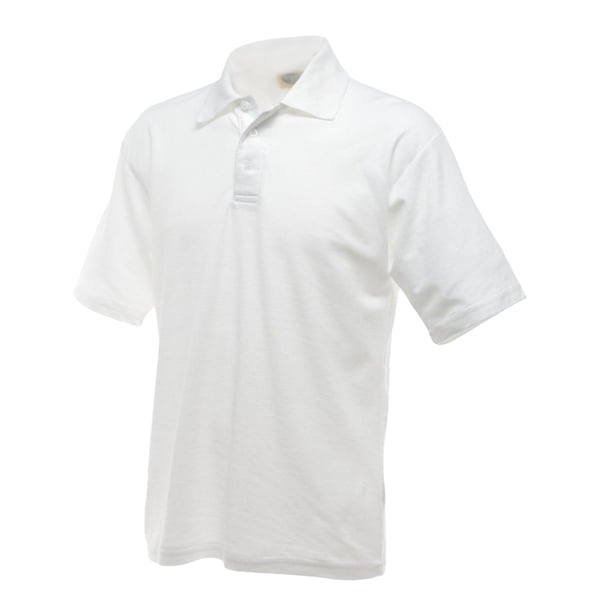 UCC 50/50 Mens Plain Pique Short Sleeve Polo Shirt
