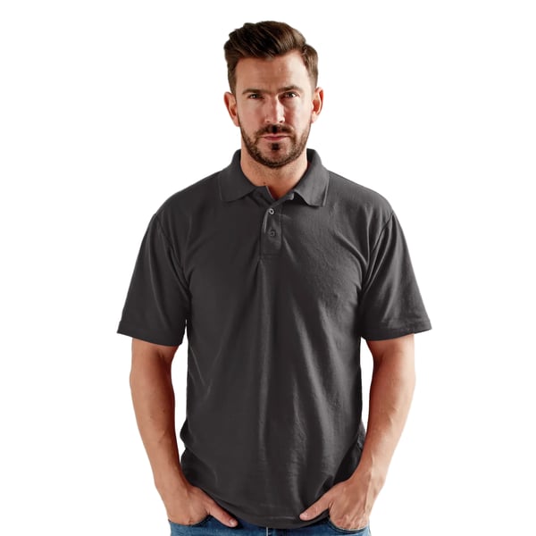 UCC 50/50 Mens Plain Pique Short Sleeve Polo Shirt