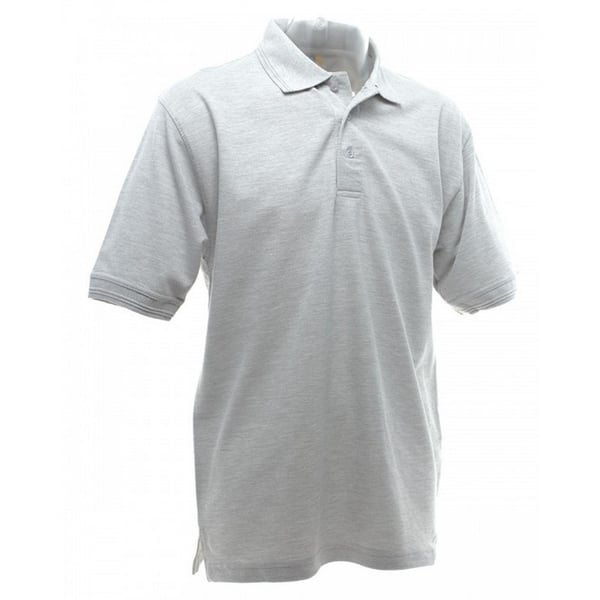 UCC 50/50 Mens Heavyweight Plain Pique Short Sleeve Polo Shirt