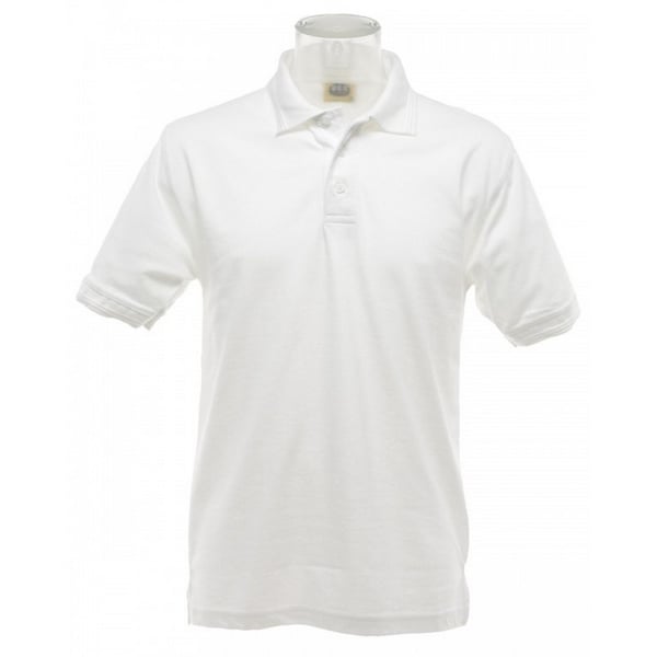 UCC 50/50 Mens Heavyweight Plain Pique Short Sleeve Polo Shirt