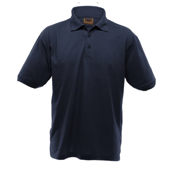 UCC 50/50 Mens Heavyweight Plain Pique Short Sleeve Polo Shirt