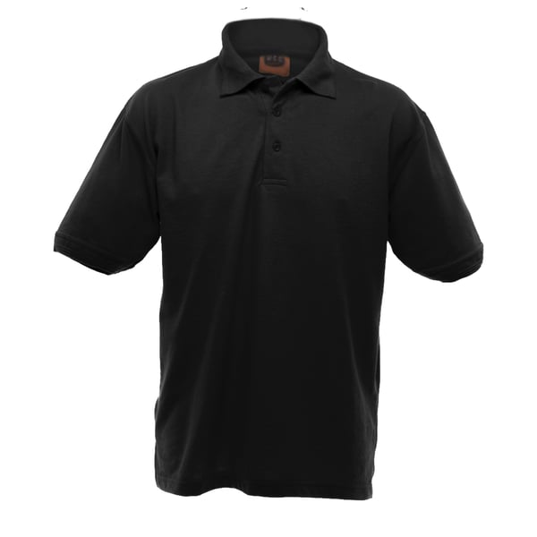 UCC 50/50 Mens Heavyweight Plain Pique Short Sleeve Polo Shirt