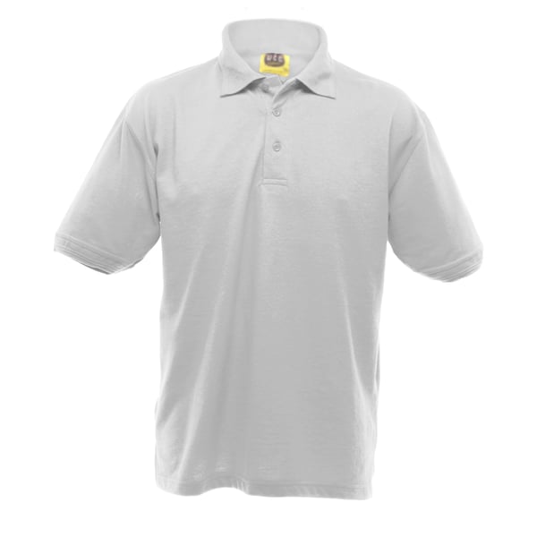 UCC 50/50 Mens Heavyweight Plain Pique Short Sleeve Polo Shirt