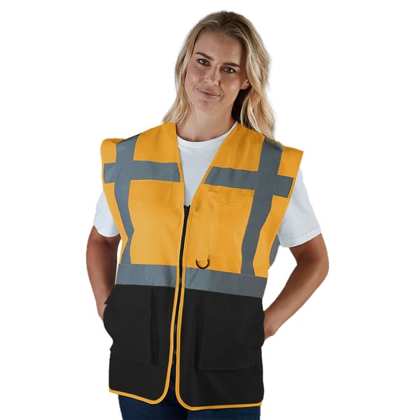 Yoko Hi-Vis Premium Executive/Manager Waistcoat / Jacket