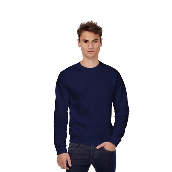 B&C Mens Crew Neck Sweatshirt Top