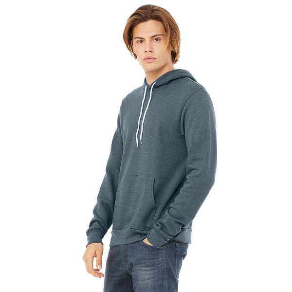 Bella + Canvas Unisex Pullover Polycotton Fleece Hooded Sweatshirt / Hoodie