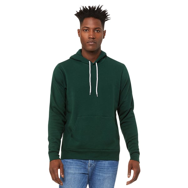 Bella + Canvas Unisex Pullover Polycotton Fleece Hooded Sweatshirt / Hoodie