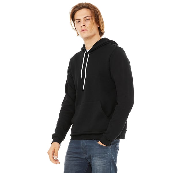 Bella + Canvas Unisex Pullover Polycotton Fleece Hooded Sweatshirt / Hoodie