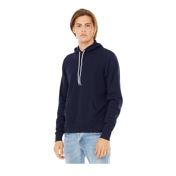 Bella + Canvas Unisex Pullover Polycotton Fleece Hooded Sweatshirt / Hoodie