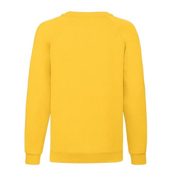 Fruit Of The Loom Childrens Unisex Raglan Sleeve Sweatshirt