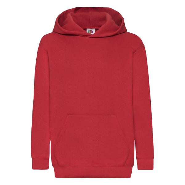 Fruit Of The Loom Childrens Unisex Hooded Sweatshirt / Hoodie