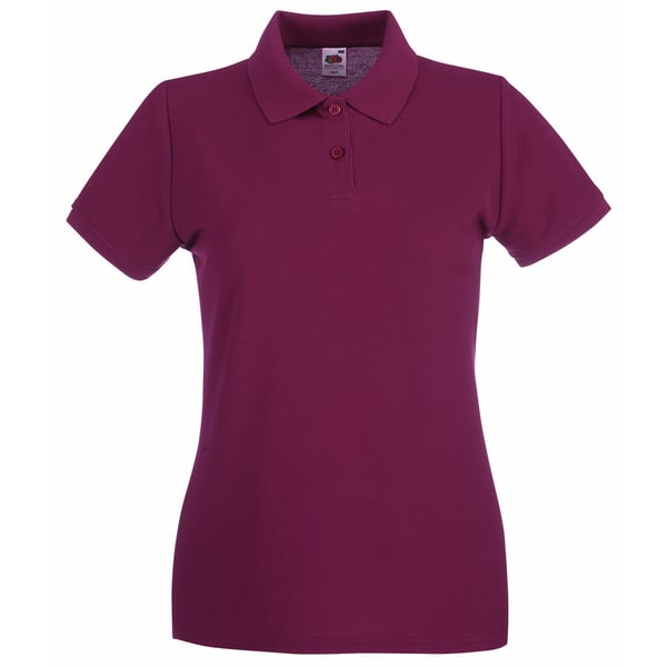 Fruit Of The Loom Womens/Ladies Premium Fitted Short-Sleeved Polo Shirt