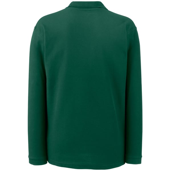 Fruit Of The Loom Mens Premium Long Sleeve Polo Shirt