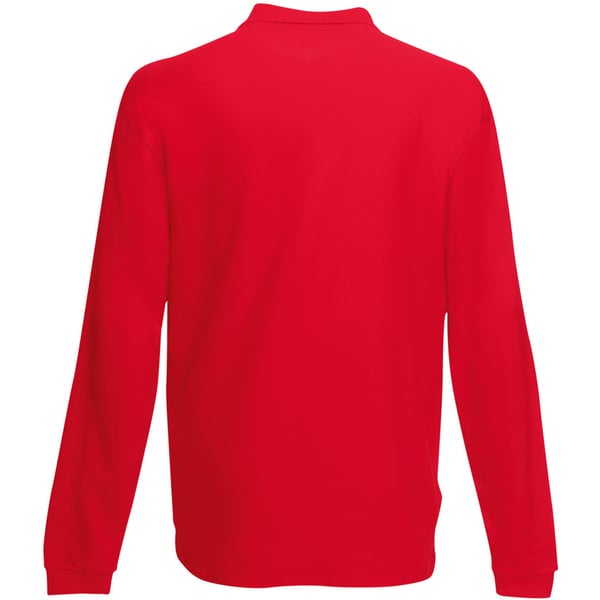 Fruit Of The Loom Mens Premium Long Sleeve Polo Shirt