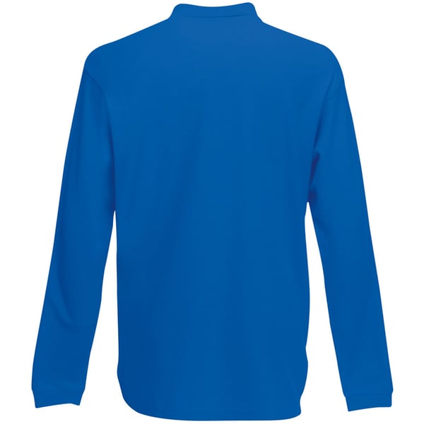 Fruit Of The Loom Mens Premium Long Sleeve Polo Shirt