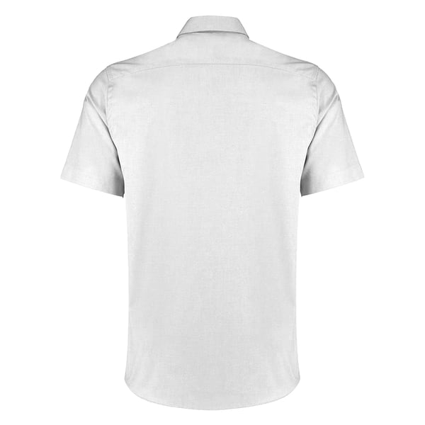 Kustom Kit Mens Short Sleeve Tailored Fit Premium Oxford Shirt