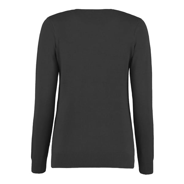 Kustom Kit Ladies Arundel Long Sleeve V-Neck Sweater