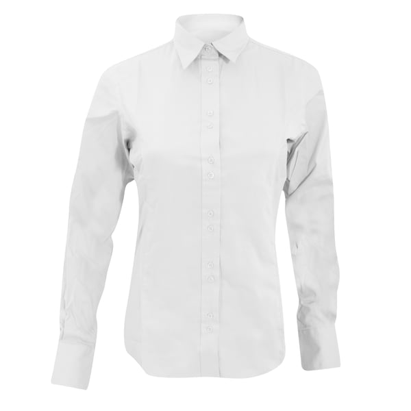Kustom Kit Ladies City Long Sleeve Blouse