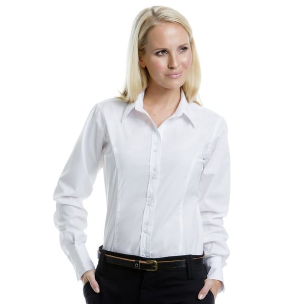 Kustom Kit Ladies City Long Sleeve Blouse