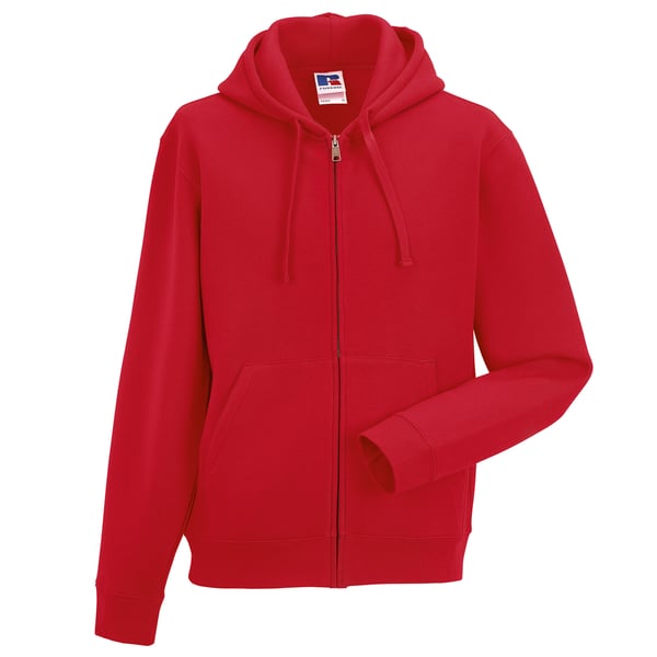 Russell Mens Authentic Full Zip Hooded Sweatshirt / Hoodie