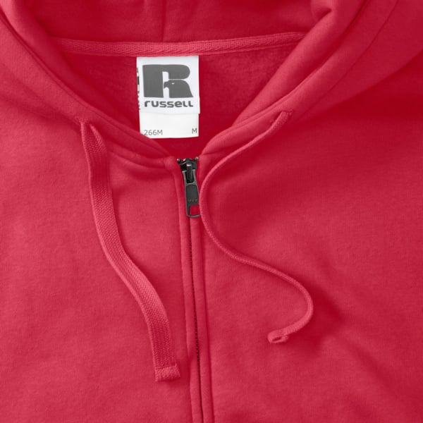 Russell Mens Authentic Full Zip Hooded Sweatshirt / Hoodie