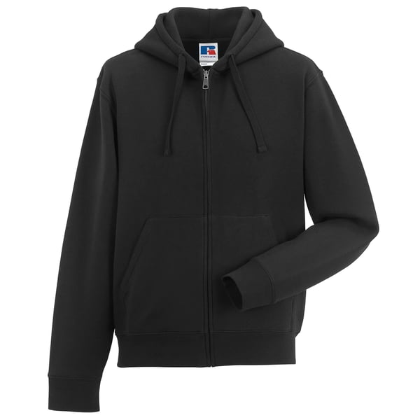 Russell Mens Authentic Full Zip Hooded Sweatshirt / Hoodie
