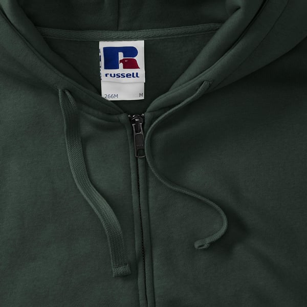 Russell Mens Authentic Full Zip Hooded Sweatshirt / Hoodie