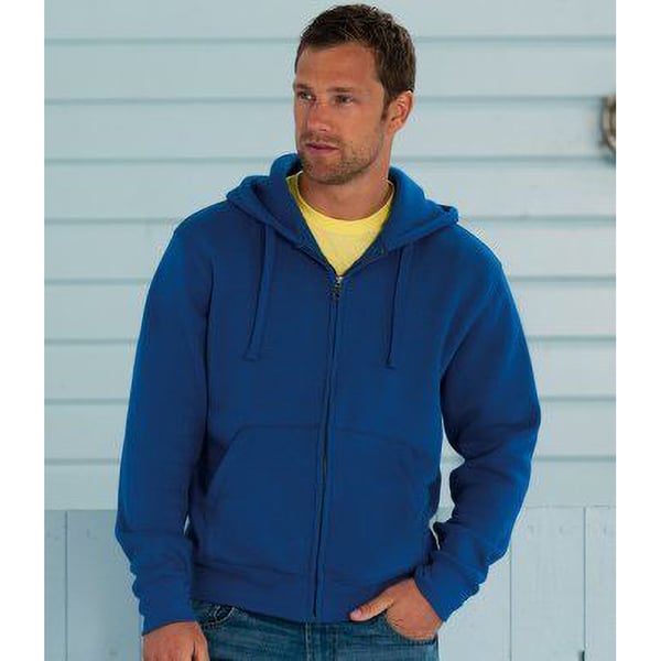 Russell Mens Authentic Full Zip Hooded Sweatshirt / Hoodie