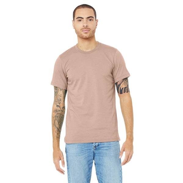 Canvas Unisex Jersey Crew Neck T-Shirt / Mens Short Sleeve T-Shirt