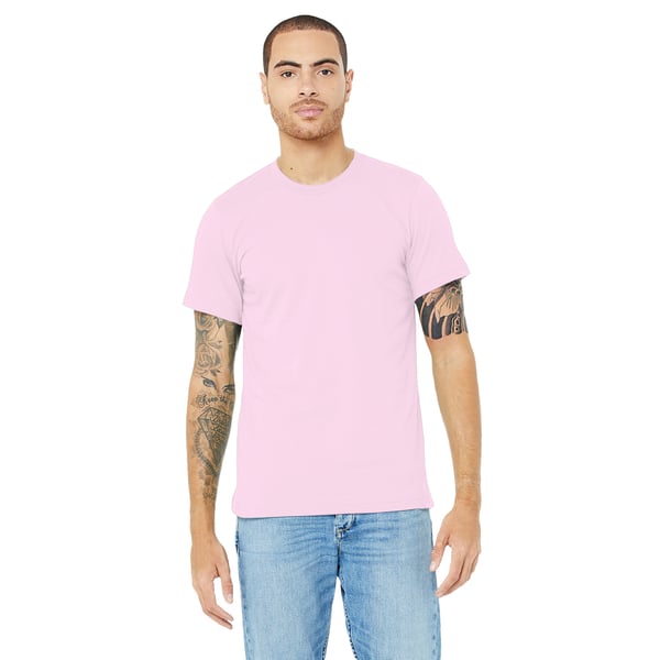Canvas Unisex Jersey Crew Neck T-Shirt / Mens Short Sleeve T-Shirt