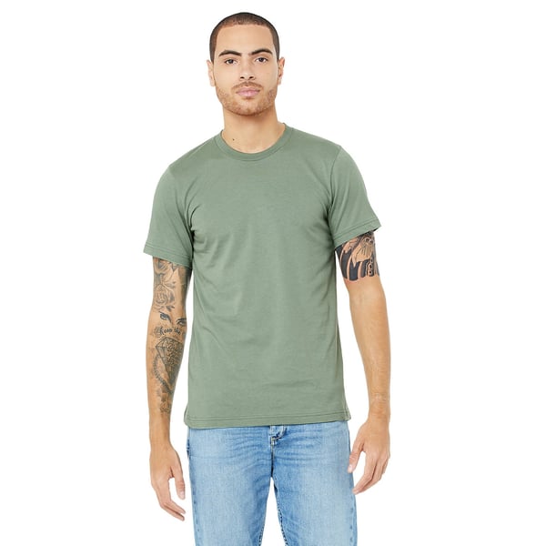Canvas Unisex Jersey Crew Neck T-Shirt / Mens Short Sleeve T-Shirt