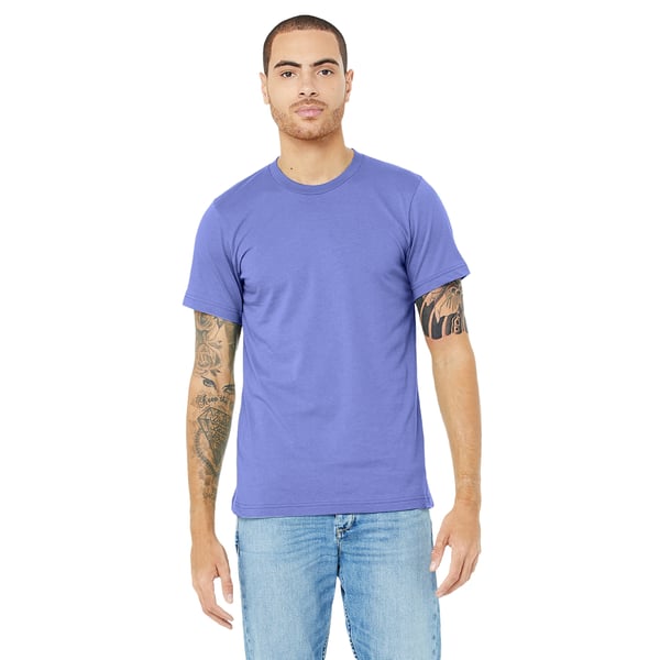 Canvas Unisex Jersey Crew Neck T-Shirt / Mens Short Sleeve T-Shirt