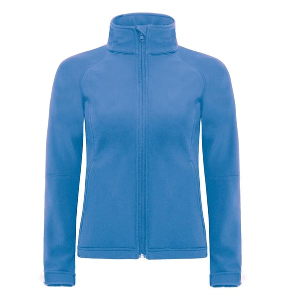 B&C Womens Hooded Premium Softshell Jacket (vindtæt, vandtæt og åndbar)
