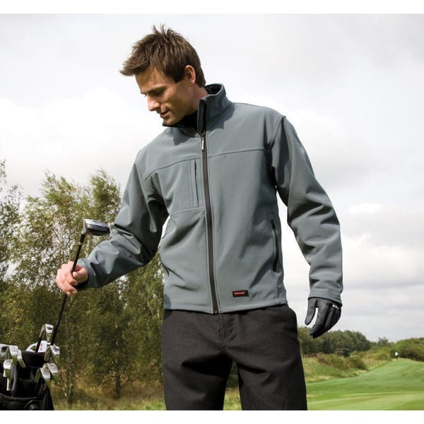 Result Herre Softshell Premium 3-lags Performance Jacket (vandtæt, vindtæt og åndbar)