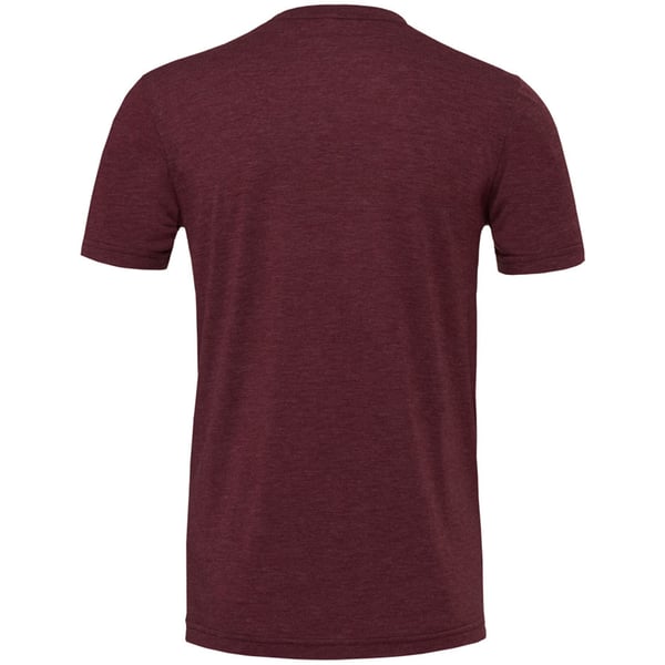 Canvas Mens Triblend Crew Neck Plain Short Sleeve T-Shirt