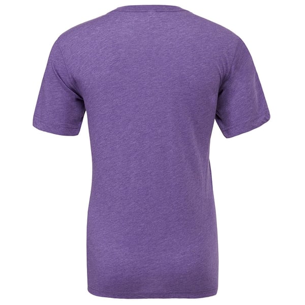 Canvas Mens Triblend Crew Neck Plain Short Sleeve T-Shirt