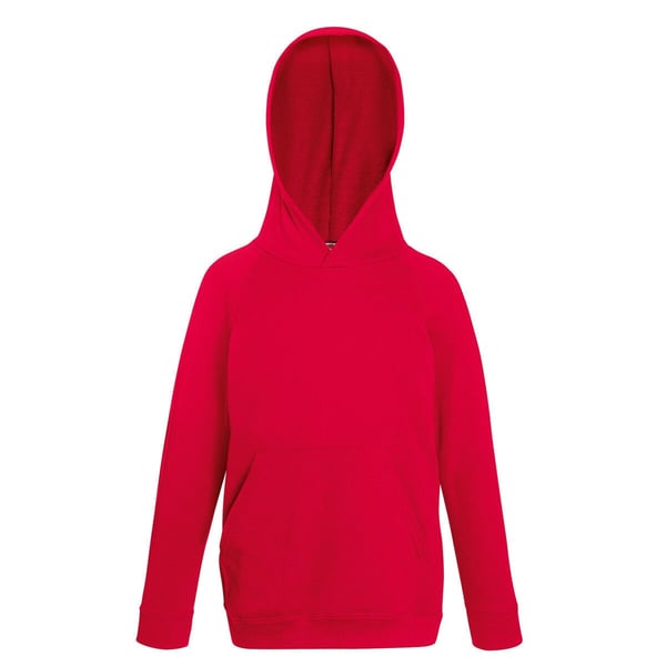 Fruit Of The Loom Childrens Unisex Lightweight Hooded Sweatshirt / Hoodie