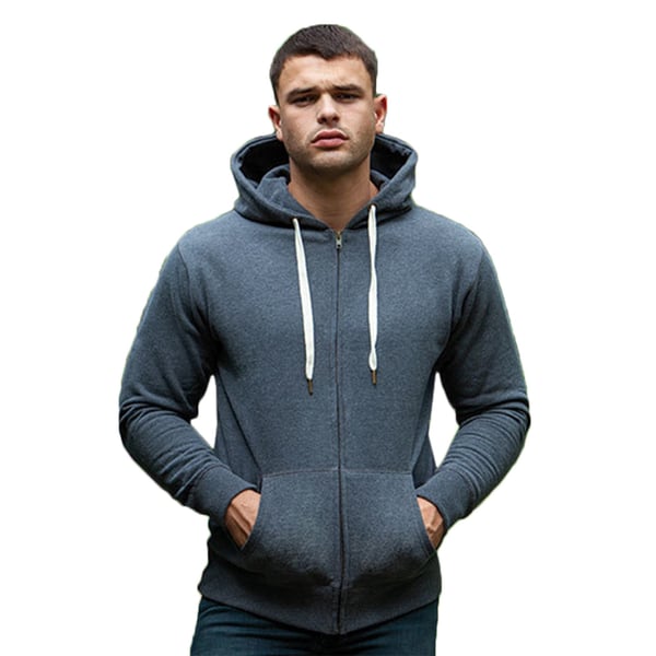Mantis Mens Superstar Zip Through Hooded Sweat / Hoodie