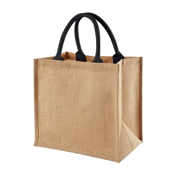 Westford Mill Jute Mini Tote Shopping Bag (14 Litres)