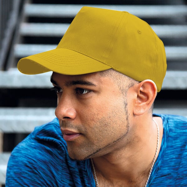 Result Unisex Core Houston 5 Panel Printers Baseball Cap